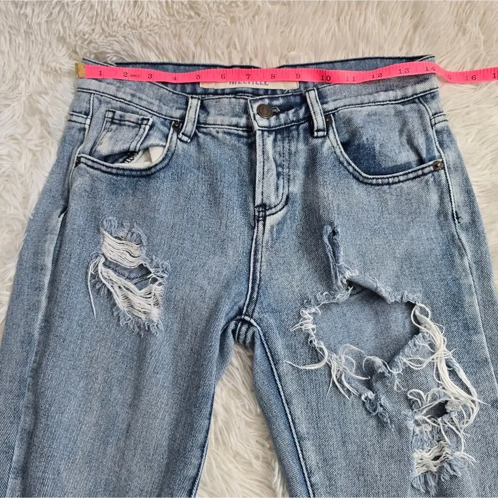 Brandy Melville Light Wash Distressed Skinny Jeans Women's 24
